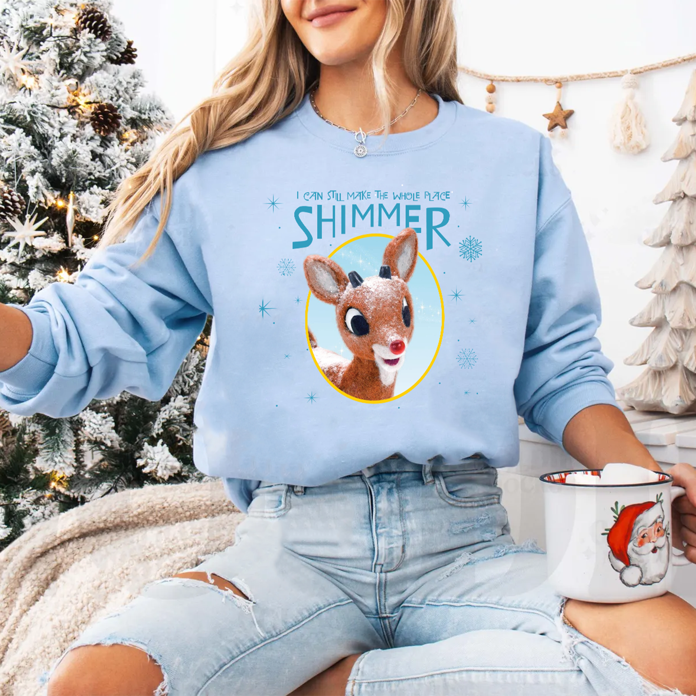 Bejeweled Rudolph Sweatshirt