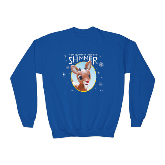 Youth Bejeweled Rudolph Sweatshirt